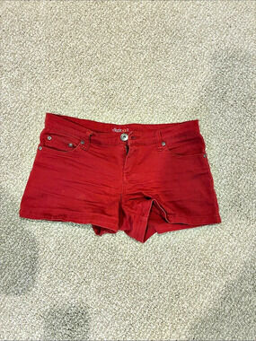 digit@l jeans shorts Denim Jean Red Size 3